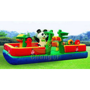 Panda inflatable amusement park